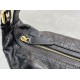 Riproduzione Fedele Borse Imitazioni Macrocannage piatta piccola/media D-Journey Dior nera stropicciata imitazioni