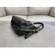 Riproduzione Fedele Borse Imitazioni Macrocannage piatta piccola/media D-Journey Dior nera stropicciata imitazioni