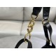 Riproduzione Fedele Borse Imitazioni Macrocannage piatta piccola/media D-Journey Dior nera stropicciata imitazioni
