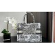 Replica Dior Medium Dior Book Tote Bag Ricamo Toile de Jouy Motivo Scozia Bianco/Nero Riproduzione Fedele Dior Medium Dior Book Tote Bag Ricamo Toile de Jouy Motivo Scozia Bianco/Nero imitazioni
