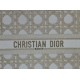 Replica Dior Medium/Large Book Tote Bag Ricamo rattan oversize Bianco/Oro Riproduzione Fedele Dior Medium/Large Book Tote Bag Ricamo rattan oversize Bianco/Oro imitazioni