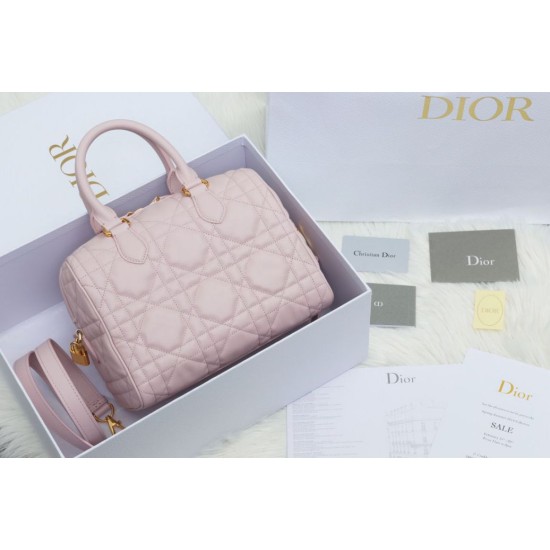 Replica Dior Groove 25 Borsa in Biscotto Macrocannage rosa Riproduzione Fedele Dior Groove 25 Borsa in Biscotto Macrocannage rosa imitazioni