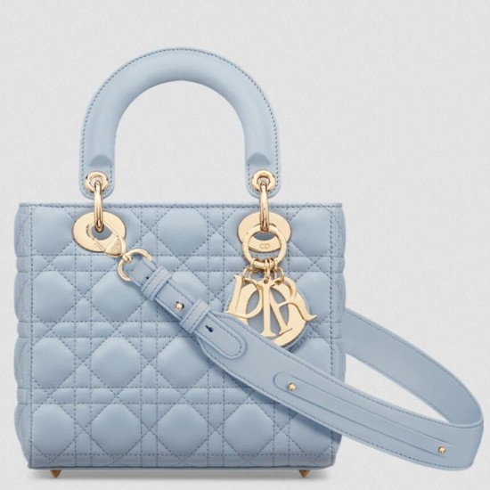 Replica Borsa Dior piccola Lady Dior My ABCDior blu Riproduzione Fedele Borsa replica Dior piccola Lady Dior My ABCDior blu imitazioni