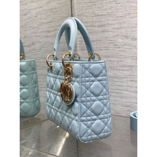 Replica Borsa Dior piccola Lady Dior My ABCDior blu Riproduzione Fedele Borsa replica Dior piccola Lady Dior My ABCDior blu imitazioni