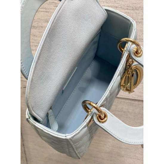 Replica Borsa Dior piccola Lady Dior My ABCDior blu Riproduzione Fedele Borsa replica Dior piccola Lady Dior My ABCDior blu imitazioni