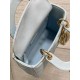 Replica Borsa Dior piccola Lady Dior My ABCDior blu Riproduzione Fedele Borsa replica Dior piccola Lady Dior My ABCDior blu imitazioni