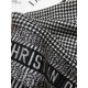 Riproduzione Fedele Christian Dior Stola Sciarpe di Lana Nero/Bianco imitazioni