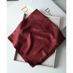 Christian Dior Cannage Scialle 140 cm Bordeaux Christian Dior Cannage Scialle 140 cm Bordeaux