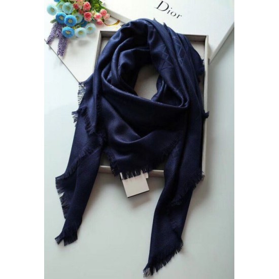 Replica Christian Dior Cannage Scialle 140cm Blu Navy Riproduzione Fedele Christian Dior Cannage Scialle 140cm Blu Navy imitazioni