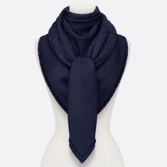 Replica Christian Dior Cannage Scialle 140cm Blu Navy Riproduzione Fedele Christian Dior Cannage Scialle 140cm Blu Navy imitazioni
