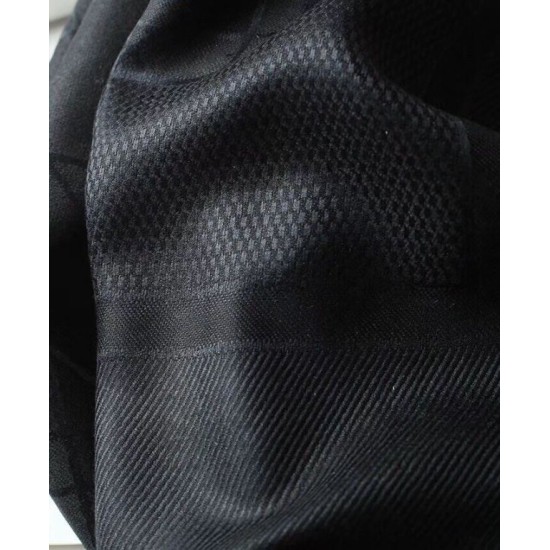 Riproduzione Fedele Dettagli perfetti Christian Dior Cannage Scialle 140cm Nero imitazioni