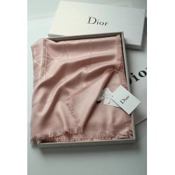 Christian Dior Cannage Scialle 140cm Rosa Chiaro Christian Dior Cannage Scialle 140cm Rosa Chiaro