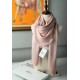 Riproduzione Fedele Christian Dior Cannage Scialle 140cm Rosa Chiaro imitazioni
