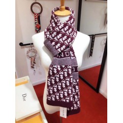Dettagli perfetti Dior CD Stola Oblique Lana e Cashmere Bordeaux Dettagli perfetti Dior CD Stola Oblique Lana e Cashmere Bordeaux