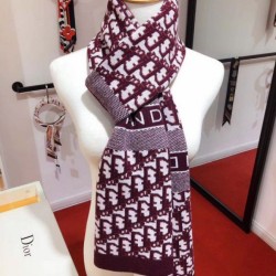 Replica Dettagli perfetti Dior CD Stola Oblique Lana e Cashmere Bordeaux Riproduzione Fedele Dettagli perfetti Dior CD Stola Oblique Lana e Cashmere Bordeaux imitazioni