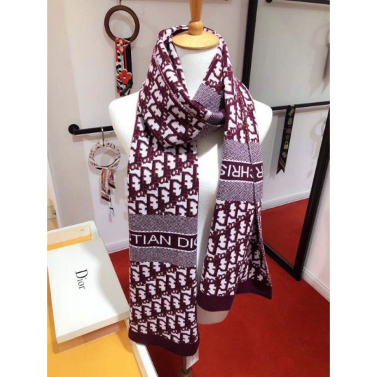 Replica Dettagli perfetti Dior CD Stola Oblique Lana e Cashmere Bordeaux Riproduzione Fedele Dettagli perfetti Dior CD Stola Oblique Lana e Cashmere Bordeaux imitazioni