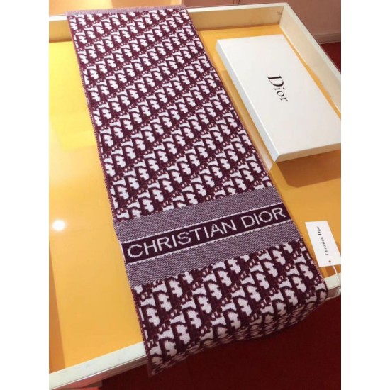 Replica Dettagli perfetti Dior CD Stola Oblique Lana e Cashmere Bordeaux Riproduzione Fedele Dettagli perfetti Dior CD Stola Oblique Lana e Cashmere Bordeaux imitazioni