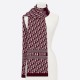 Replica Dettagli perfetti Dior CD Stola Oblique Lana e Cashmere Bordeaux Riproduzione Fedele Dettagli perfetti Dior CD Stola Oblique Lana e Cashmere Bordeaux imitazioni
