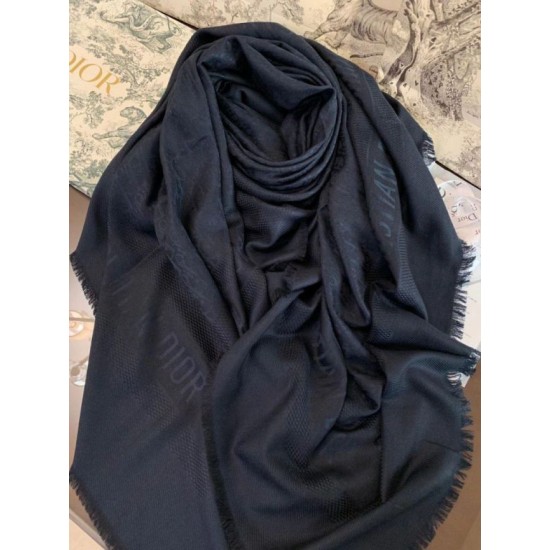 Replica Dior Oblique Scialle 140 CM Blu Navy Riproduzione Fedele Dior Oblique Scialle 140 CM Blu Navy imitazioni