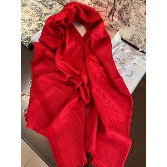 Replica Dior Oblique Scialle 140 CM Rosso Riproduzione Fedele Dior Oblique Scialle 140 CM Rosso imitazioni