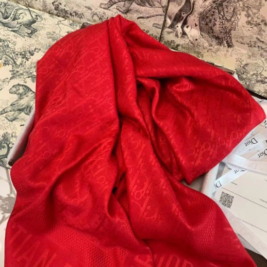Replica Dior Oblique Scialle 140 CM Rosso Riproduzione Fedele Dior Oblique Scialle 140 CM Rosso imitazioni