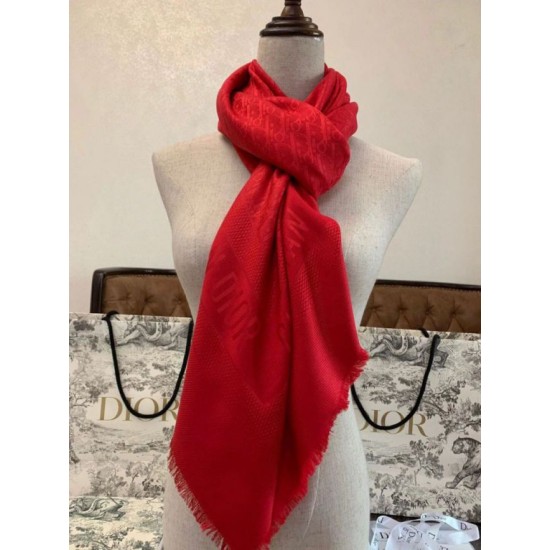 Replica Dior Oblique Scialle 140 CM Rosso Riproduzione Fedele Dior Oblique Scialle 140 CM Rosso imitazioni