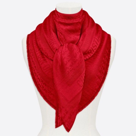 Replica Dior Oblique Scialle 140 CM Rosso Riproduzione Fedele Dior Oblique Scialle 140 CM Rosso imitazioni