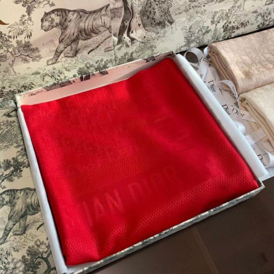 Replica Dior Oblique Scialle 140 CM Rosso Riproduzione Fedele Dior Oblique Scialle 140 CM Rosso imitazioni