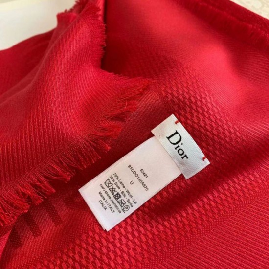 Replica Dior Oblique Scialle 140 CM Rosso Riproduzione Fedele Dior Oblique Scialle 140 CM Rosso imitazioni