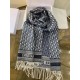 Replica Dior Oblique Sciarpa Blu Cashmere Riproduzione Fedele Dior Oblique Sciarpa Blu Cashmere imitazioni