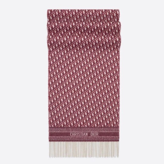 Replica Dior Oblique Sciarpa Cashmere Borgogna Riproduzione Fedele Dior Oblique Sciarpa Cashmere Borgogna imitazioni
