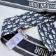 Replica Dior Oblique Mitzah Sciarpa Twill di Seta Blu Riproduzione Fedele Dior Oblique Mitzah Sciarpa Twill di Seta Blu imitazioni
