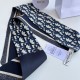Replica Dior Oblique Mitzah Sciarpa Twill di Seta Blu Riproduzione Fedele Dior Oblique Mitzah Sciarpa Twill di Seta Blu imitazioni