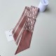 Riproduzione Fedele Dior Oblique Mitzah Sciarpa Twill di Seta Rosa imitazioni
