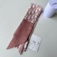 Riproduzione Fedele Dior Oblique Mitzah Sciarpa Twill di Seta Rosa imitazioni