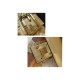 Replica Borsa media Baguette Fendi con motivo FF Oro Riproduzione Fedele Borsa media Baguette Fendi con motivo FF Oro imitazioni