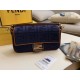Replica Borsa 1:1 media Fendi Baguette blu denim Riproduzione Fedele Borsa Replica media Fendi Baguette blu denim imitazioni