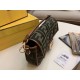 Replica Borsa 1:1 media Fendi Baguette verde denim Riproduzione Fedele Borsa Replica media Fendi Baguette verde denim imitazioni