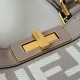 Replica Fendi Peekaboo-Tote Bag FF Grigio Riproduzione Fedele Fendi Peekaboo-Tote Bag FF Grigio imitazioni