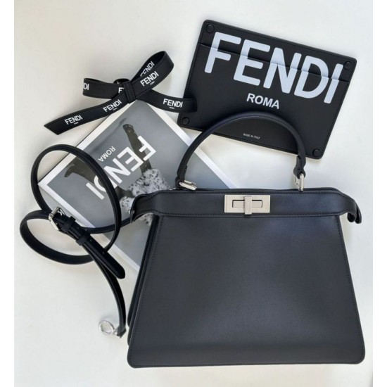 Replica Borsa Peekaboo Fendi di Marc Jacobs Nero Riproduzione Fedele Borsa Peekaboo Fendi di Marc Jacobs Nero imitazioni