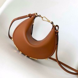 Replica Mini borsa Fendi Fendigraphy marrone Riproduzione Fedele Mini borsa Fendi Fendigraphy marrone imitazioni