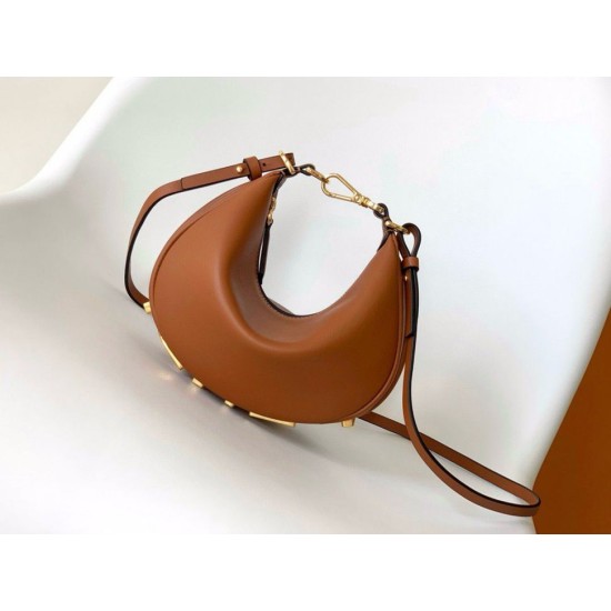 Replica Mini borsa Fendi Fendigraphy marrone Riproduzione Fedele Mini borsa Fendi Fendigraphy marrone imitazioni