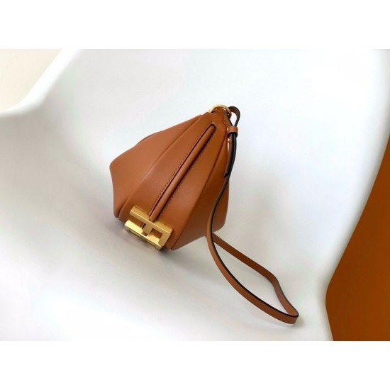 Replica Mini borsa Fendi Fendigraphy marrone Riproduzione Fedele Mini borsa Fendi Fendigraphy marrone imitazioni