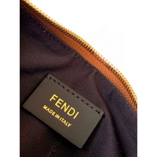 Replica Mini borsa Fendi Fendigraphy marrone Riproduzione Fedele Mini borsa Fendi Fendigraphy marrone imitazioni