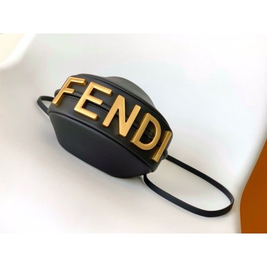 Replica Fendi Fendigraphy Mini Bag Nero Riproduzione Fedele Fendi Fendigraphy Mini Bag Nero imitazioni