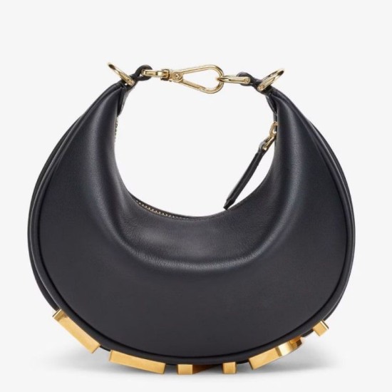 Replica Fendi Fendigraphy Mini Bag Nero Riproduzione Fedele Fendi Fendigraphy Mini Bag Nero imitazioni