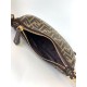 Replica Fendi Fendigraphy Mini Bag Marrone FF Jacquard Fabric Riproduzione Fedele Fendi Fendigraphy Mini Bag Marrone FF Jacquard Fabric imitazioni