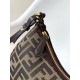 Replica Fendi Fendigraphy Mini Bag Marrone FF Jacquard Fabric Riproduzione Fedele Fendi Fendigraphy Mini Bag Marrone FF Jacquard Fabric imitazioni