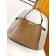 Riproduzione Fedele Fendi Peekaboo Soft Medium Bag Marrone imitazioni