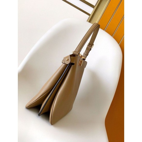 Riproduzione Fedele Fendi Peekaboo Soft Medium Bag Marrone imitazioni
